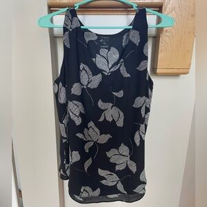 Ann Taylor Sleeveless Blouse Size L